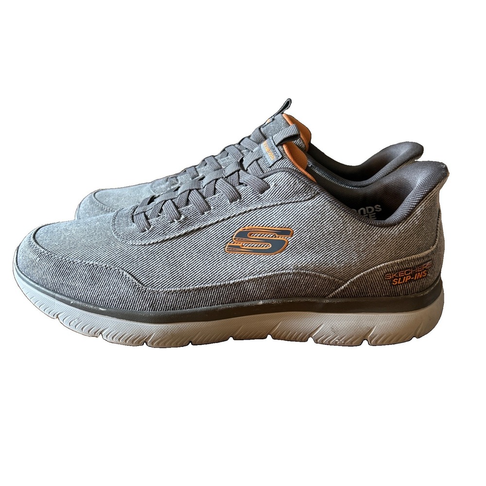 Skechers Men's Summits Canvas Hands Free Slip-in Sneakers Size 14